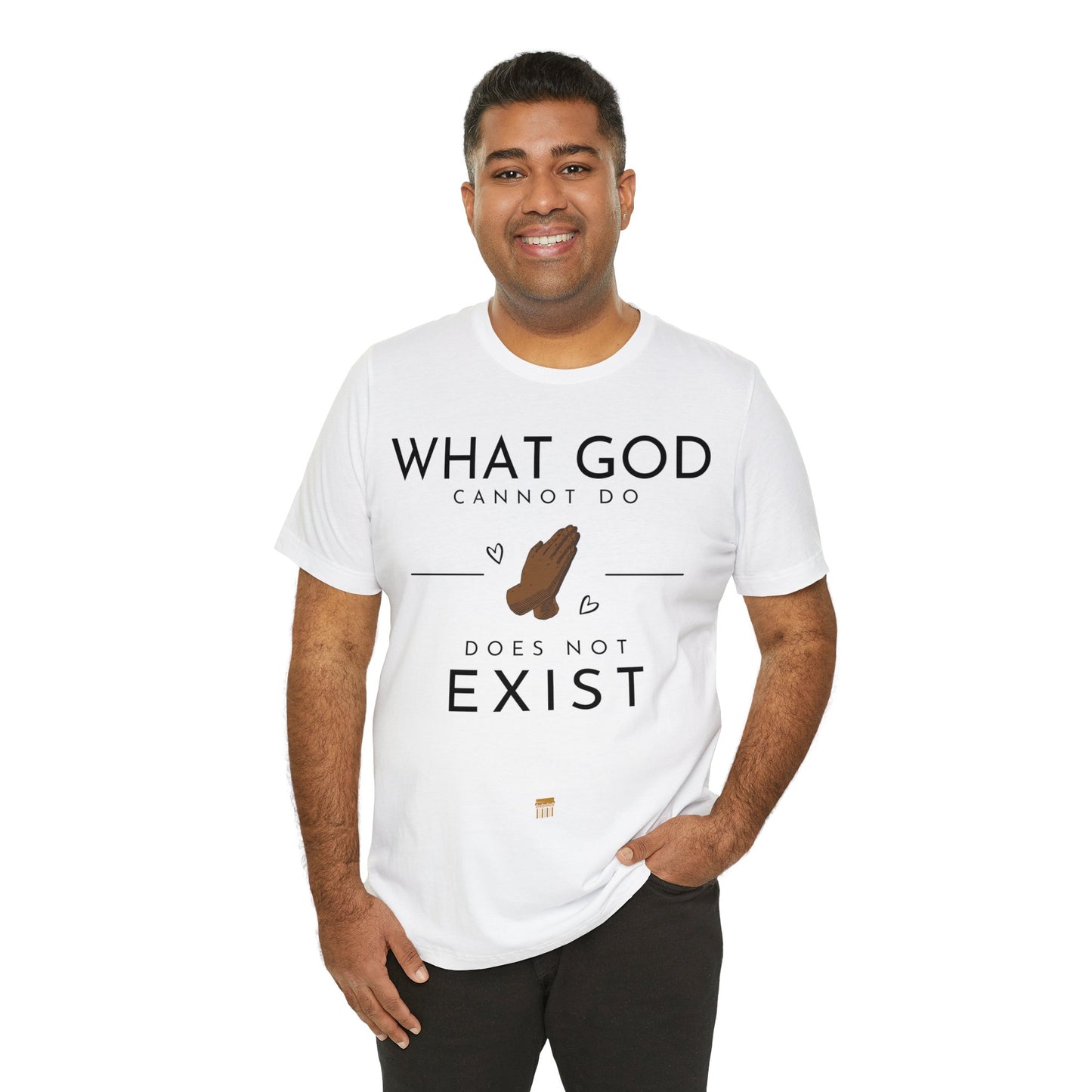 WhatGodCannotDo - Fitted Tee (Express Delivery Available)