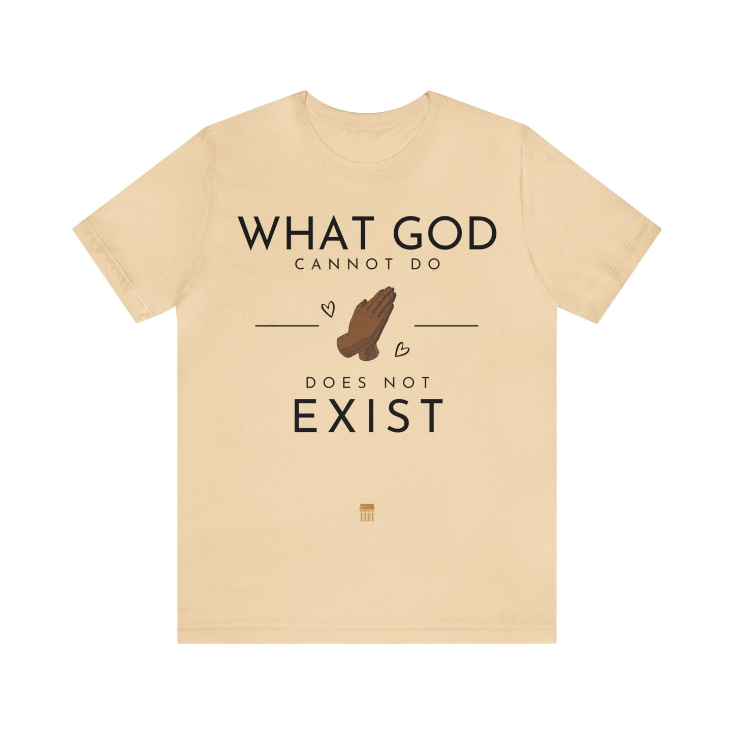 WhatGodCannotDo - Fitted Tee (Express Delivery Available)