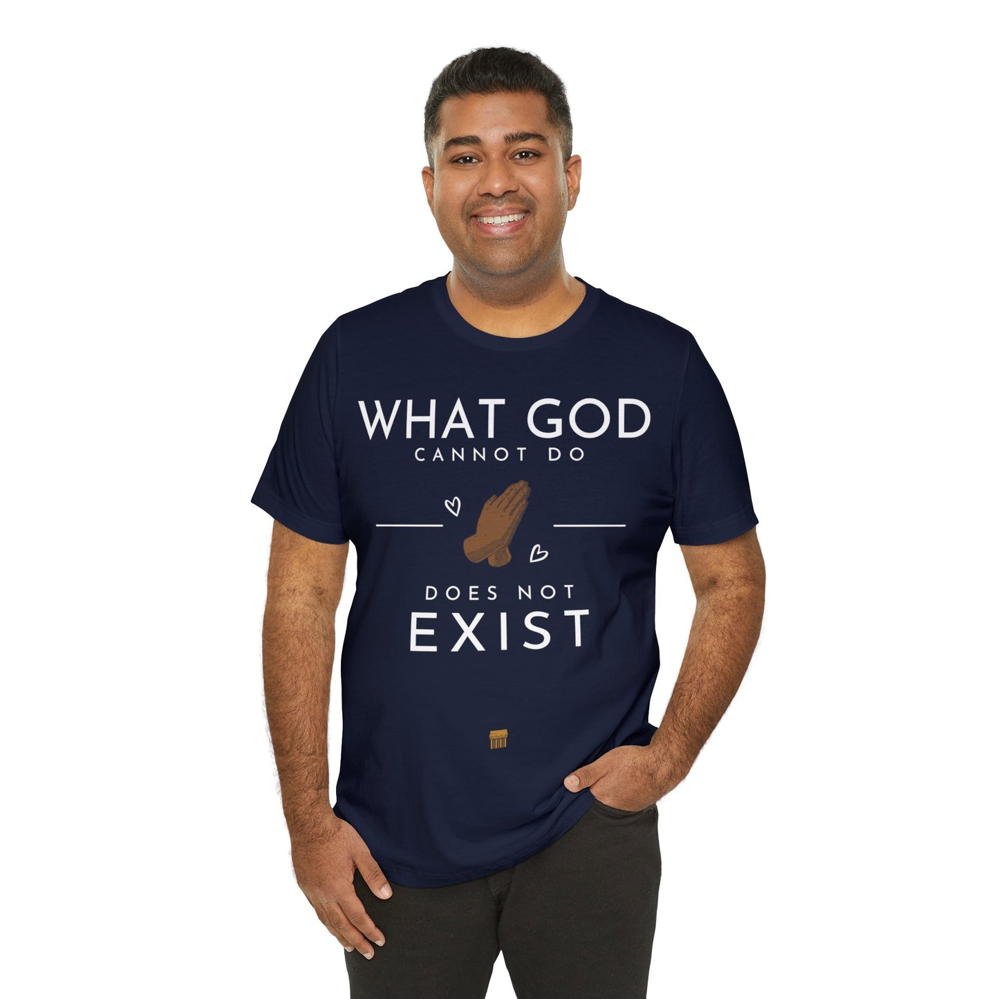 WhatGodCannotDo - Fitted Tee (Express Delivery Available)