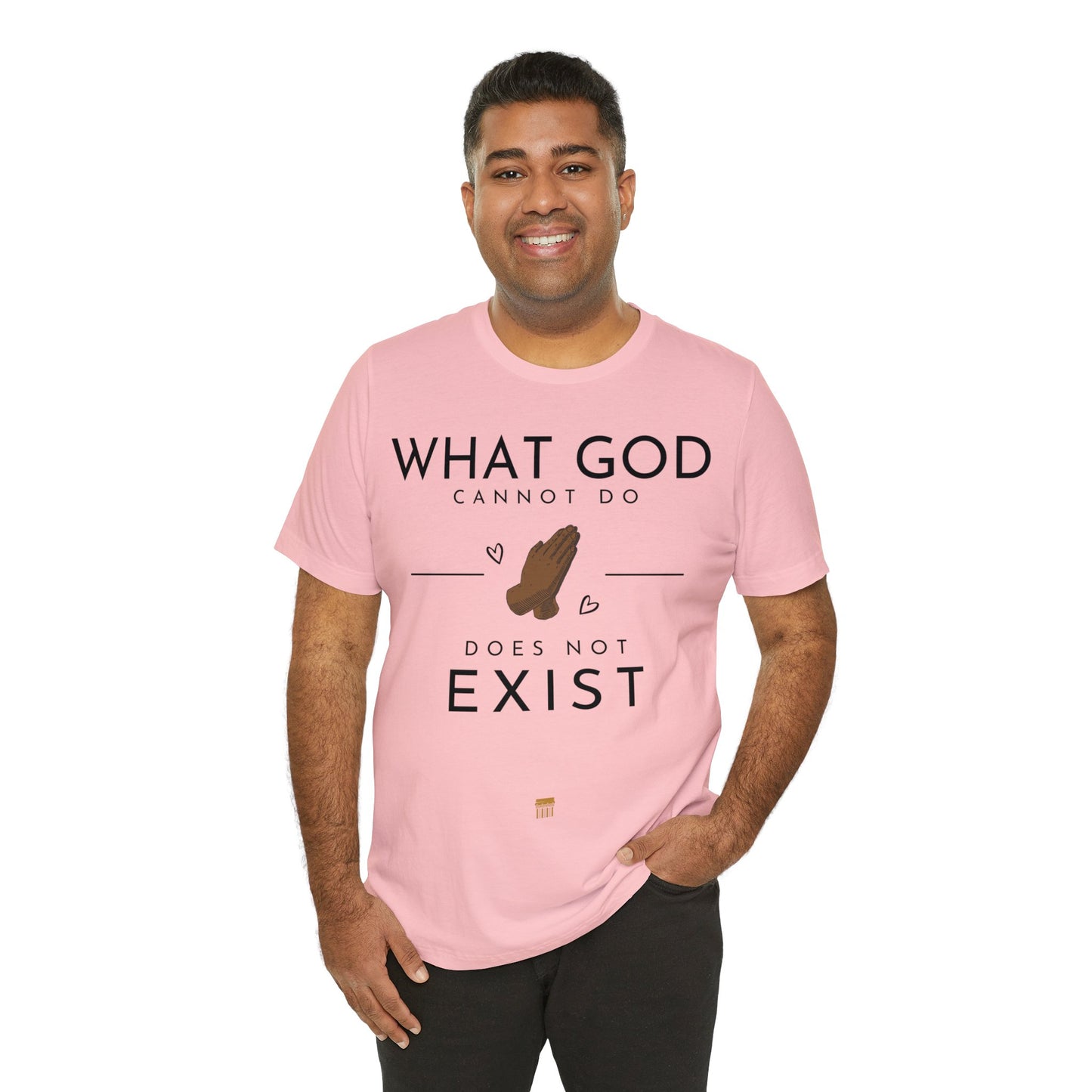 WhatGodCannotDo - Fitted Tee (Express Delivery Available)