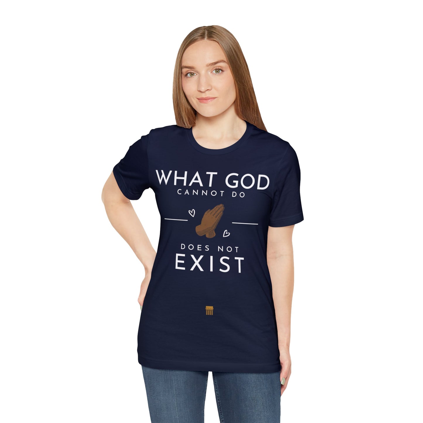 WhatGodCannotDo - Fitted Tee (Express Delivery Available)