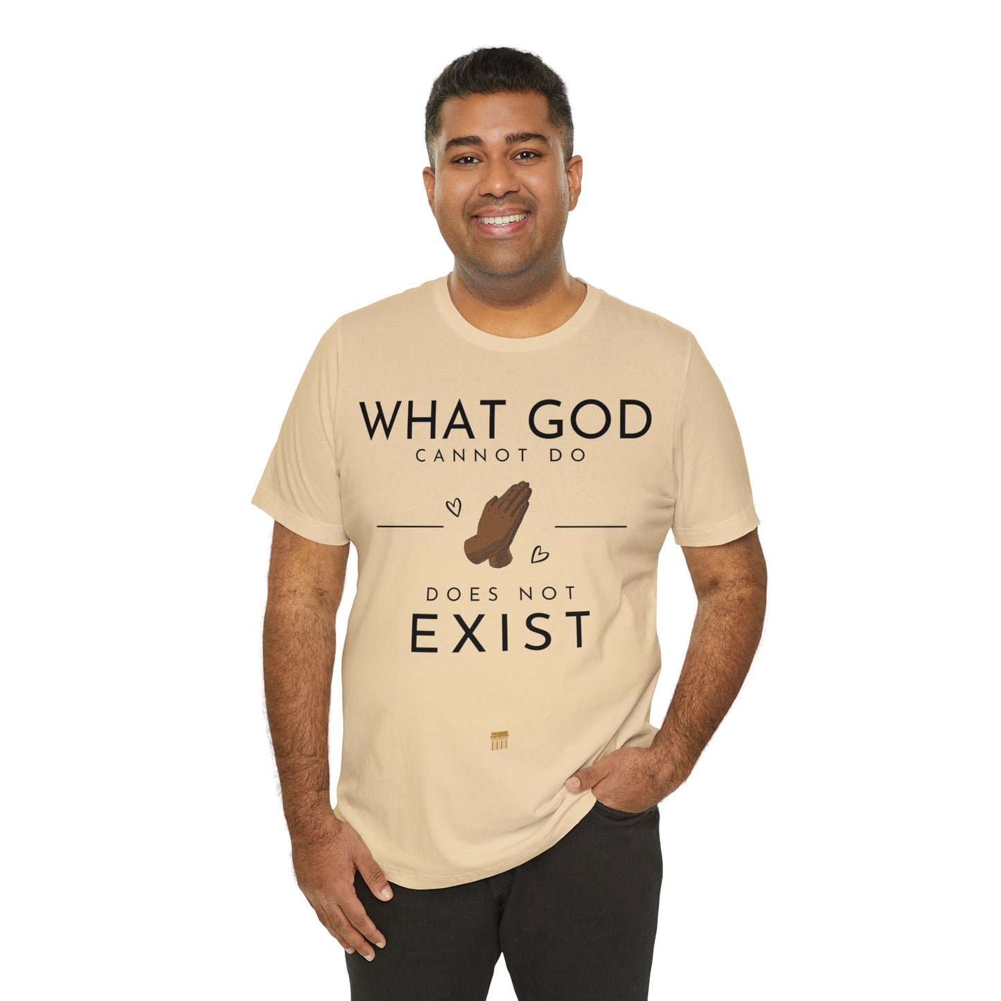 WhatGodCannotDo - Fitted Tee (Express Delivery Available)