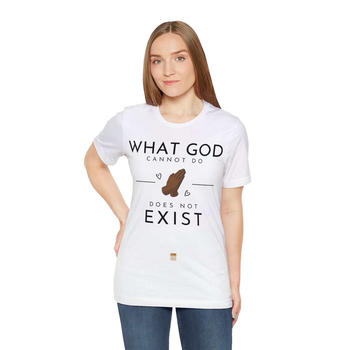 WhatGodCannotDo - Fitted Tee (Express Delivery Available)