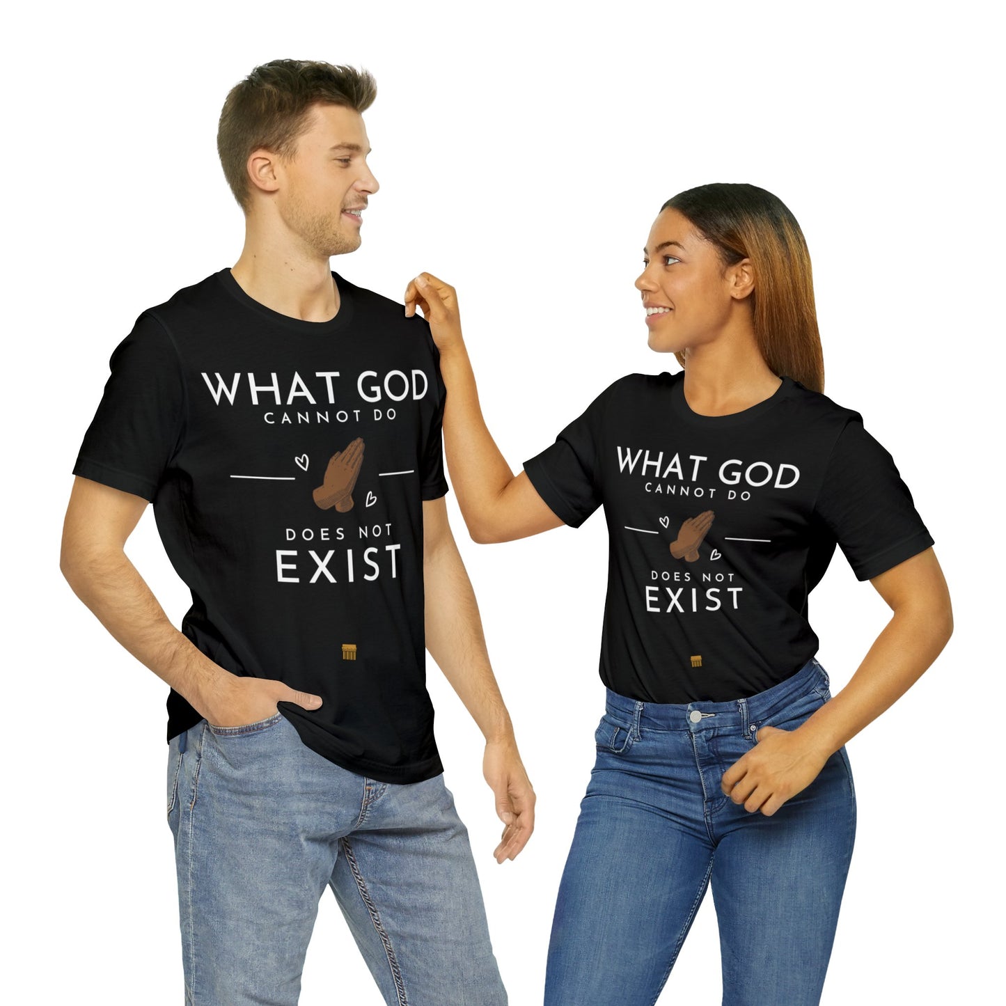 WhatGodCannotDo - Fitted Tee (Express Delivery Available)