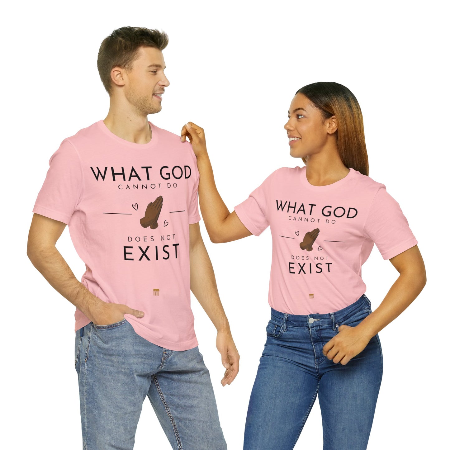 WhatGodCannotDo - Fitted Tee (Express Delivery Available)